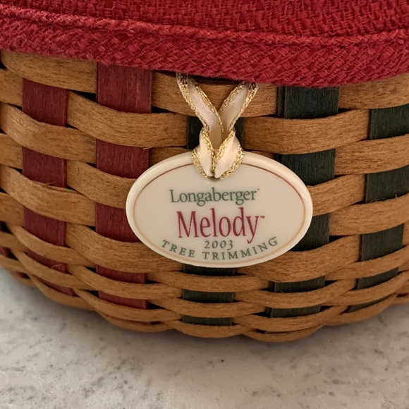 Longaberger 2003 Melody basket, liner, fabric liner - Picture 5 of 15